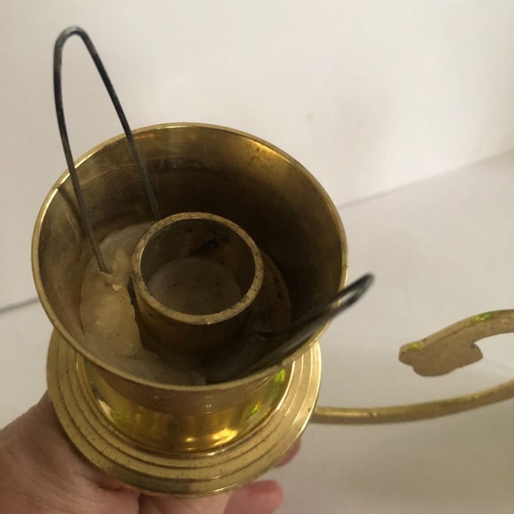 Vintage Brass Sconce with candlestick holder. Ornate Victorian like home decor - Picture 10 of 11